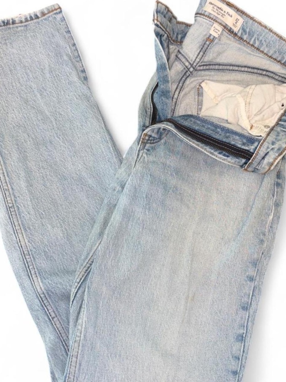 Abercrombie & Fitch Curve Love Light Wash Jeans